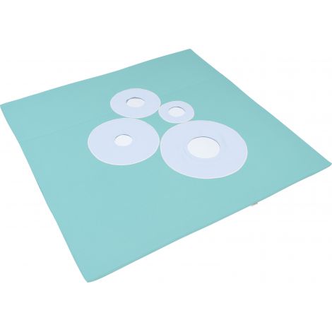 Saltea ignifuga Turcoaz cu oglinzi - imagine 10